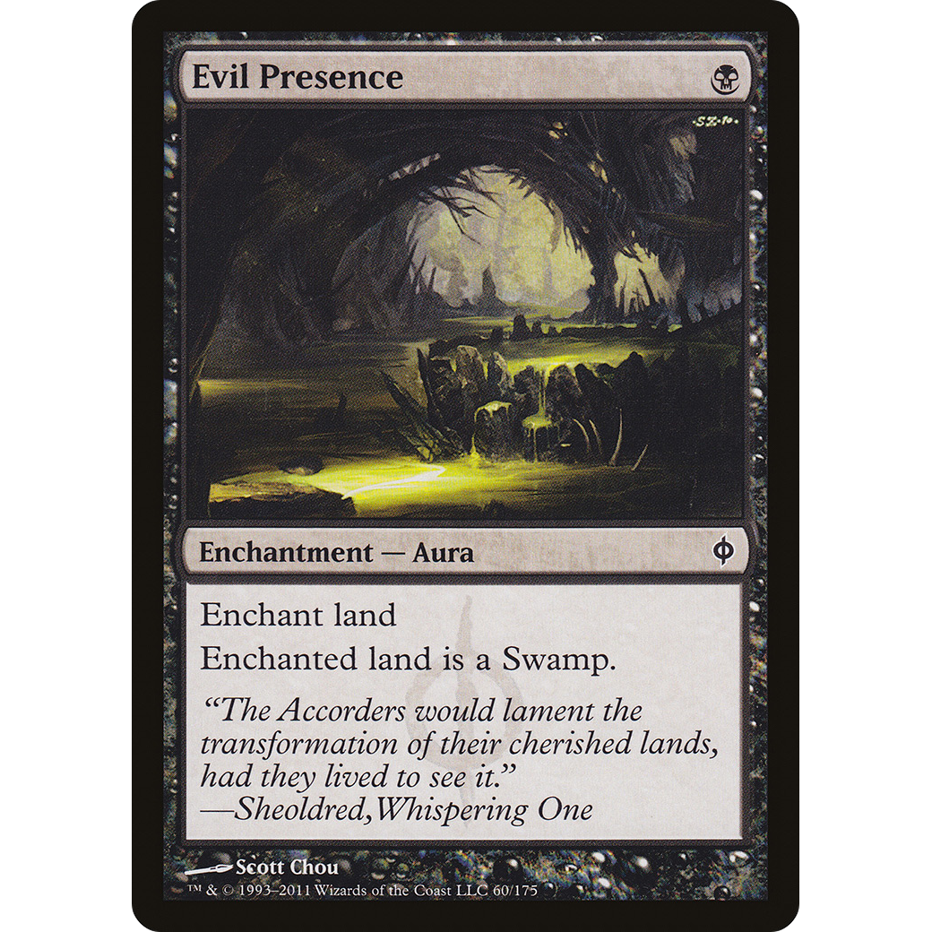 Evil Presence (NPH-060) - New Phyrexia Foil