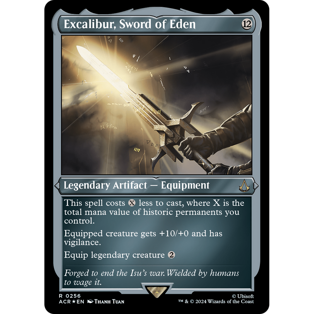 Excalibur, Sword of Eden (ACR-256) - Assassin's Creed Etched Foil
