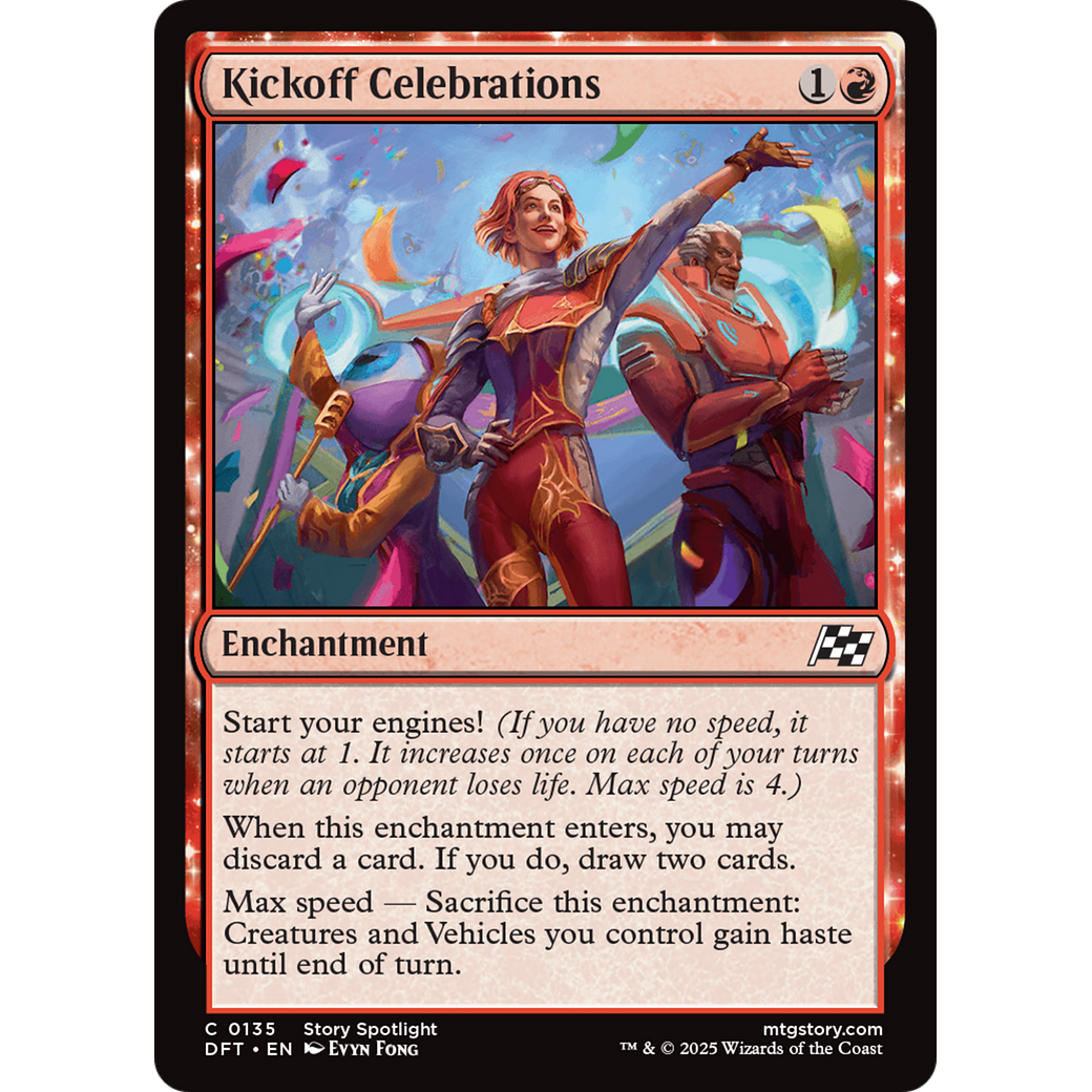 Kickoff Celebrations (DFT-135) - Aetherdrift: (enchantment) Foil