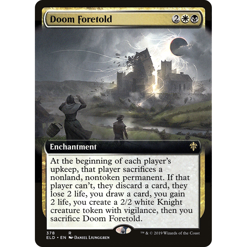 Doom Foretold (Extended Art) (ELD-378) - Throne of Eldraine: (Extended Art) Foil