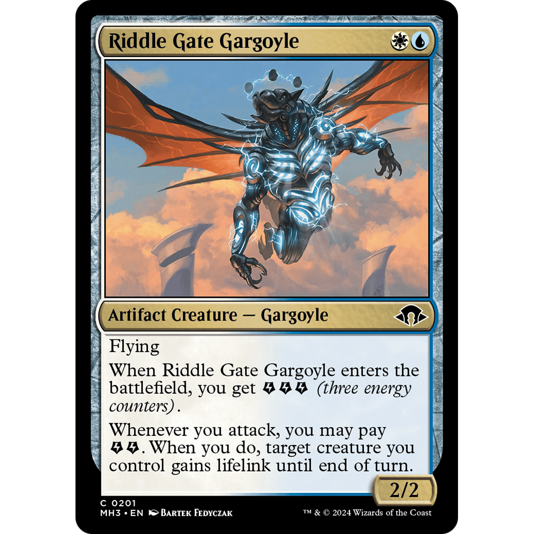 Riddle Gate Gargoyle (MH3-201) - Modern Horizons 3 Foil