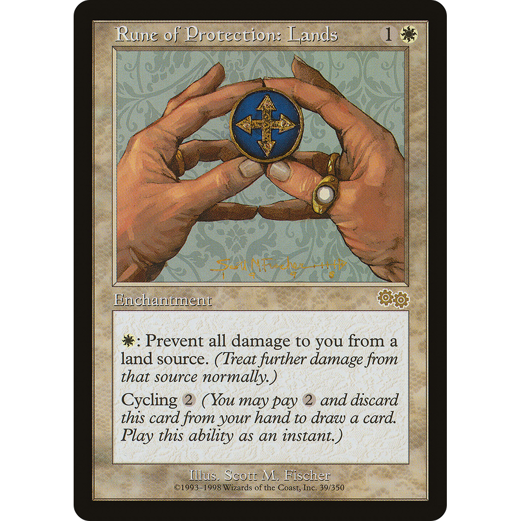 Rune of Protection: Lands (USG-039) - Urza's Saga