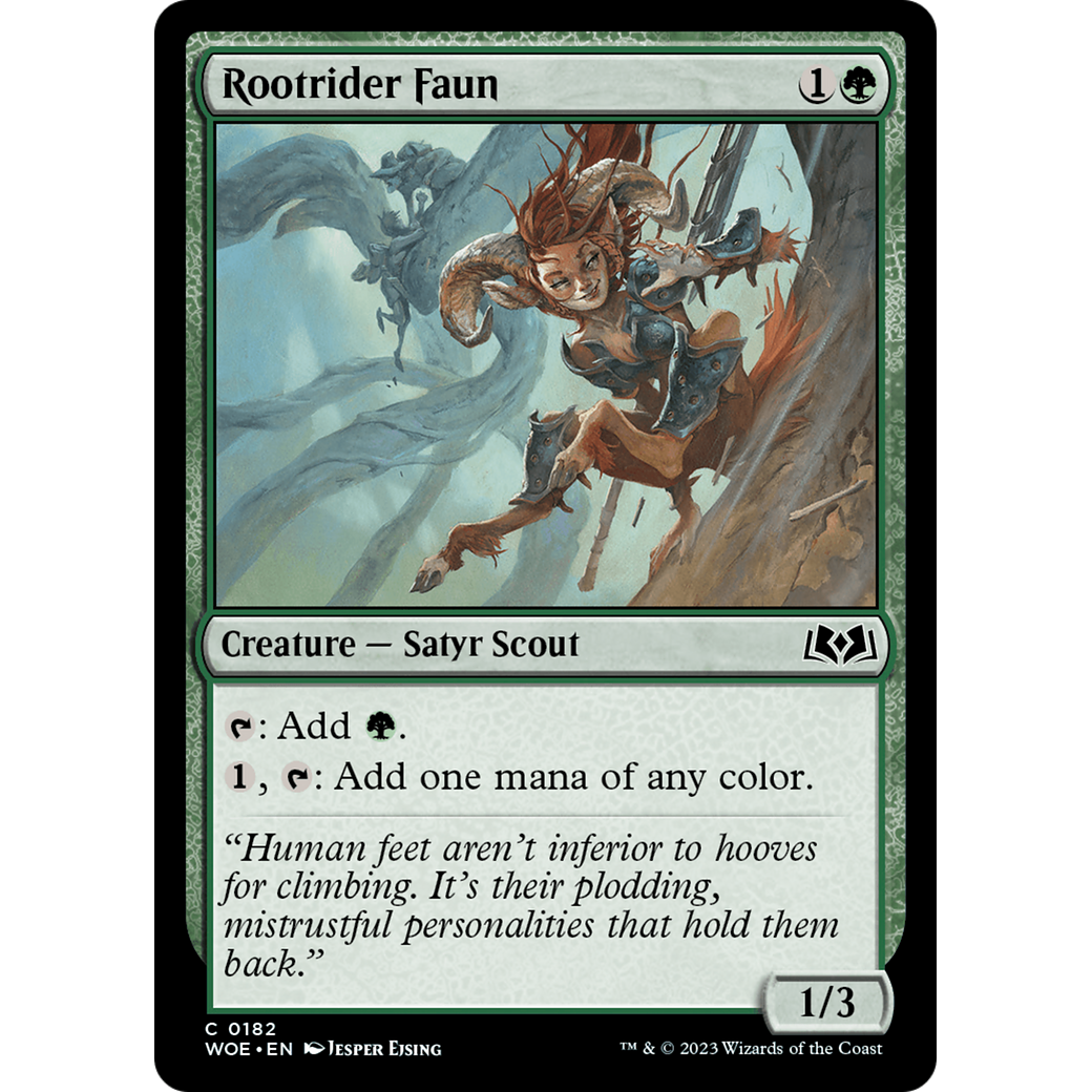 Rootrider Faun (WOE-182) - Wilds of Eldraine