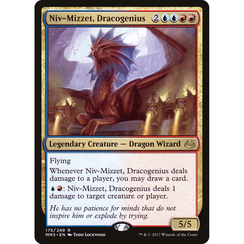 Niv-Mizzet, Dracogenius (MM3-175) - Modern Masters 2017 Foil