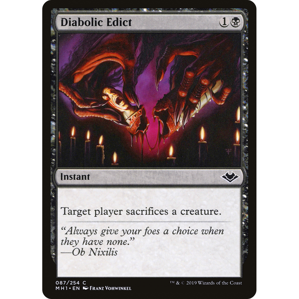 Diabolic Edict (MH1-087) - Modern Horizons