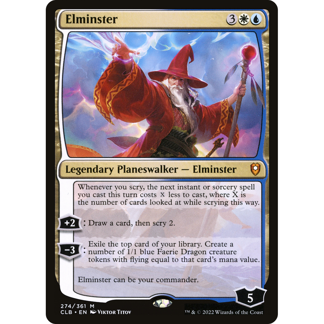 Elminster (CLB-274) - Commander Legends: Battle for Baldur's Gate Foil