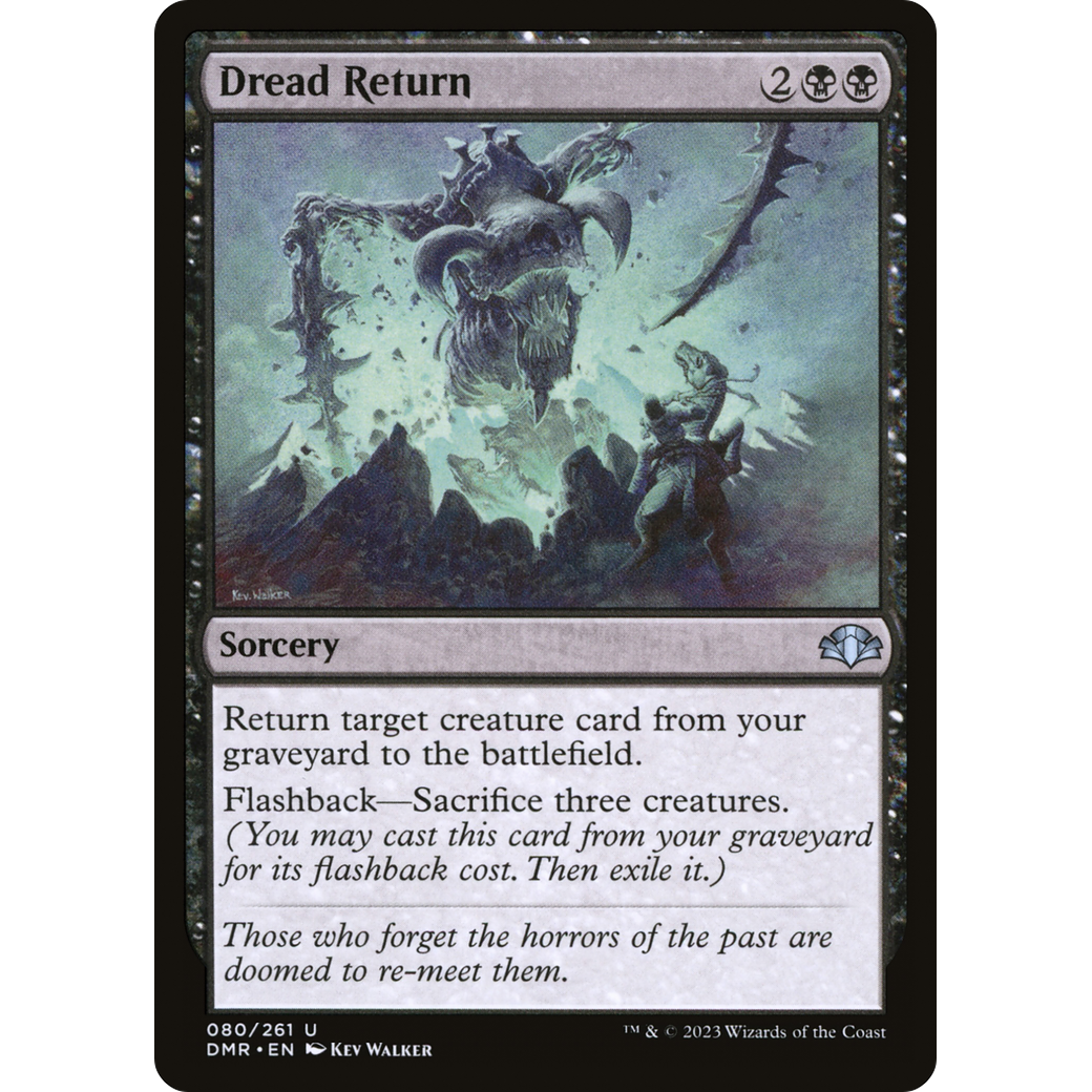 Dread Return (DMR-080) - Dominaria Remastered Foil