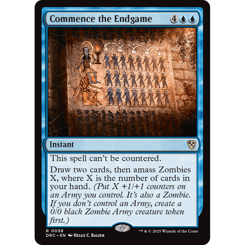 Commence the Endgame (DRC-038) - Commander: Aetherdrift Foil