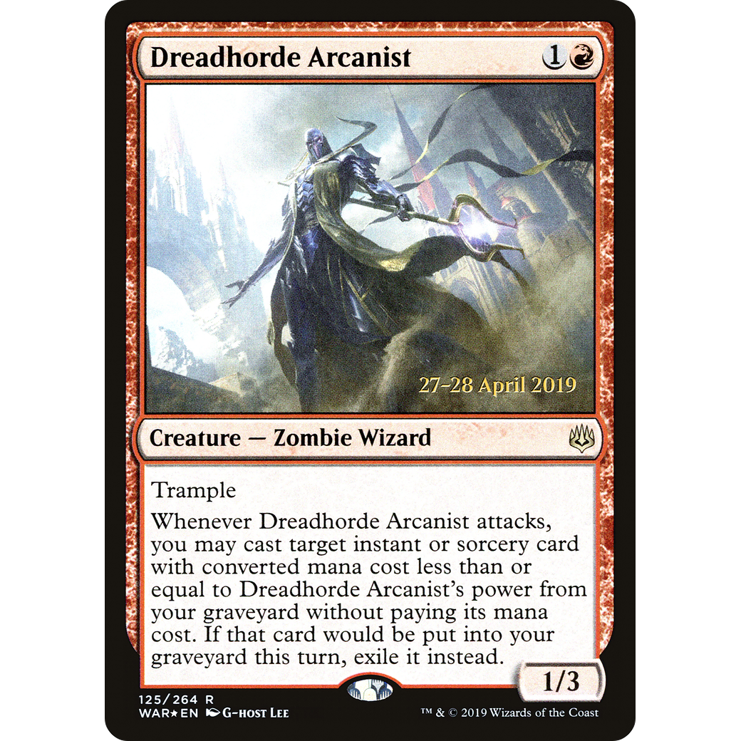 Dreadhorde Arcanist (PRE-125) - War of the Spark Promos Foil