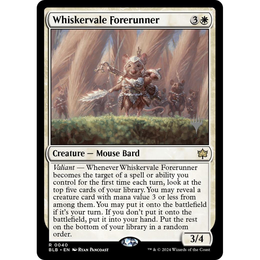 Whiskervale Forerunner (PPBLB-40P) - Bloomburrow Promos Foil