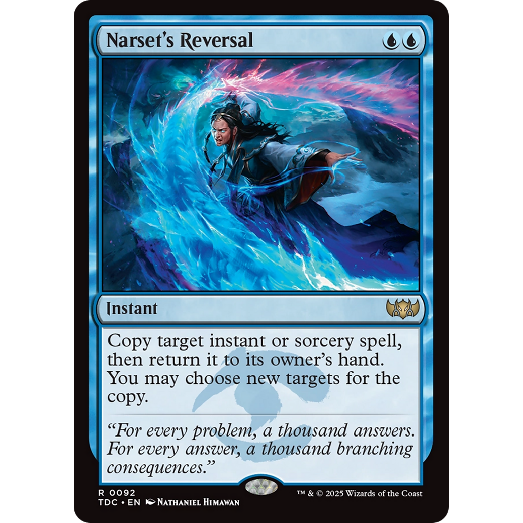 Narset's Reversal (TDC-092) - Commander: Tarkir: Dragonstorm