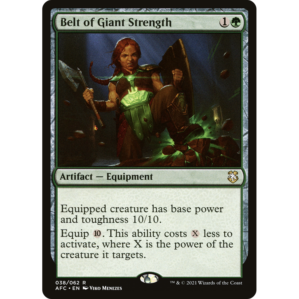 Belt of Giant Strength (AFC-038) - Forgotten Realms Commander