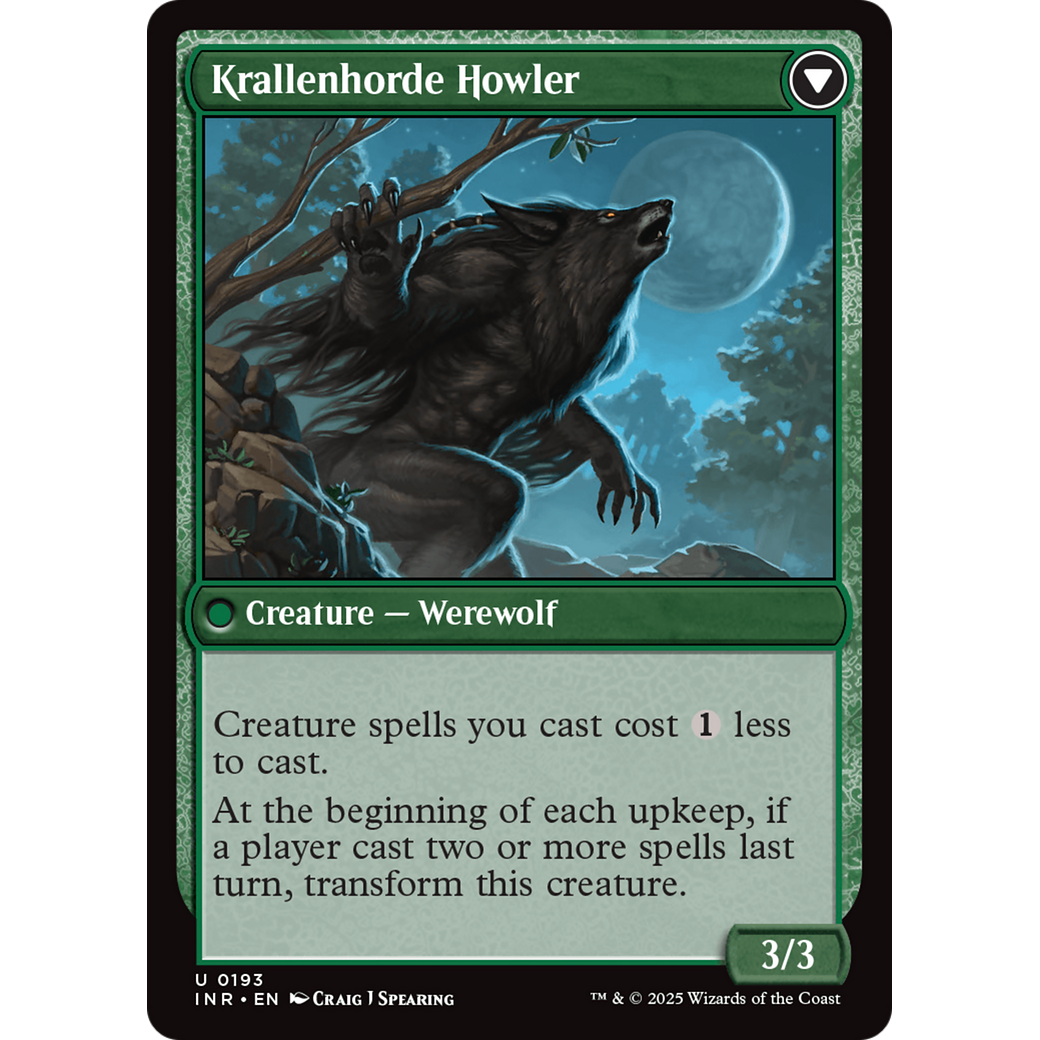 Duskwatch Recruiter // Krallenhorde Howler (INR-193) - Innistrad Remastered Foil