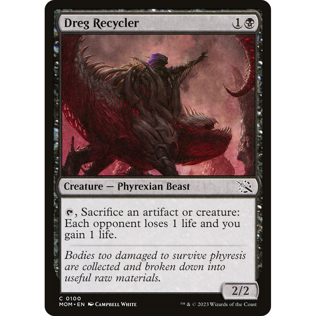 Dreg Recycler (MOM-100) - March of the Machine Foil