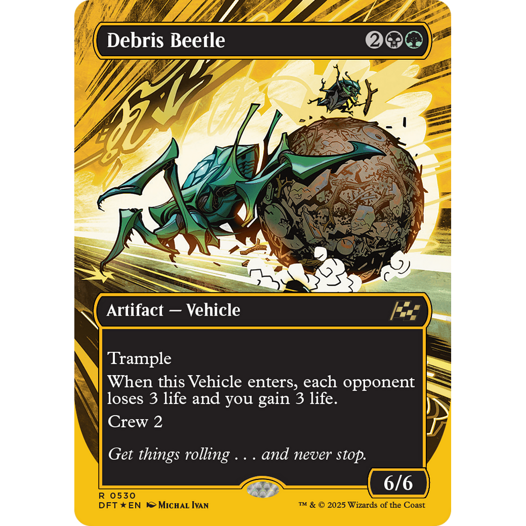 Debris Beetle (DFT-530) - Aetherdrift (Borderless) Foil
