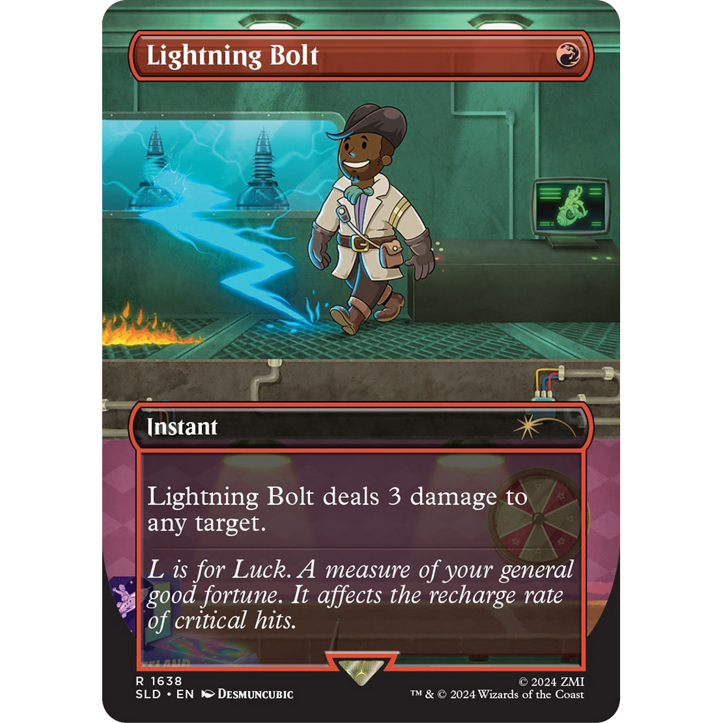 Lightning Bolt (1638) (SLD-1638) - Secret Lair Drop (Borderless)