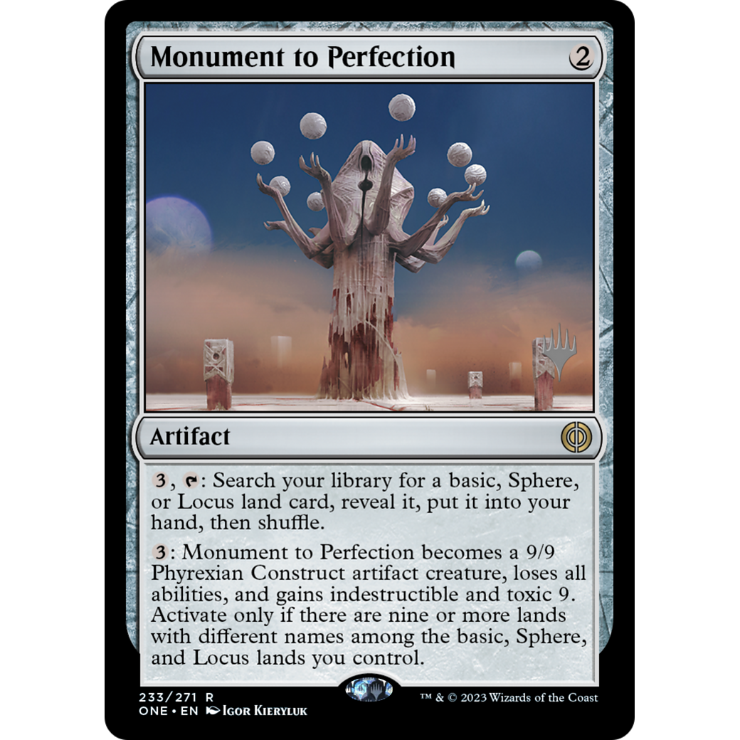 Monument to Perfection (PPONE-233P) - Phyrexia: All Will Be One Promos Foil