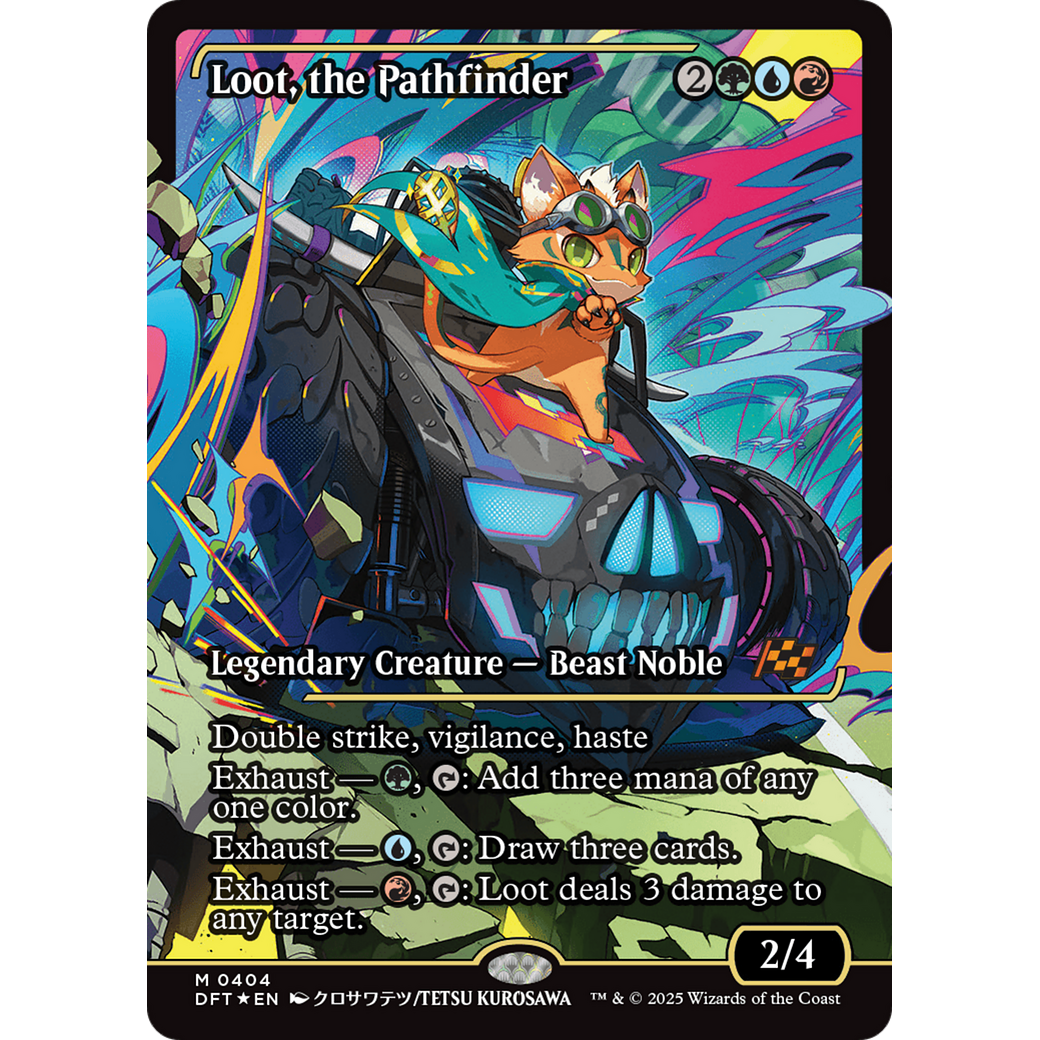Loot, the Pathfinder (DFT-404) - Aetherdrift: (Showcase) Foil