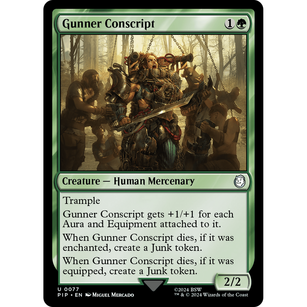 Gunner Conscript (PIP-077) - Fallout Foil
