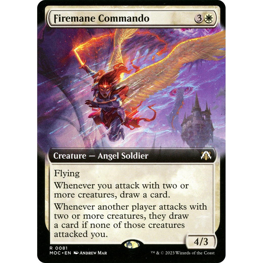 Firemane Commando (MOC-081) - March of the Machine Commander: (Extended Art) Foil
