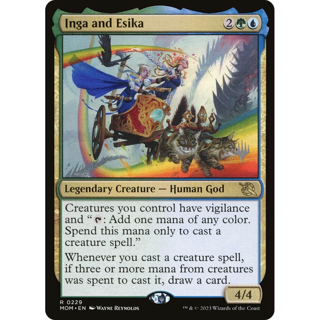 Inga and Esika (PPMOM-229P) - March of the Machine Promos Foil