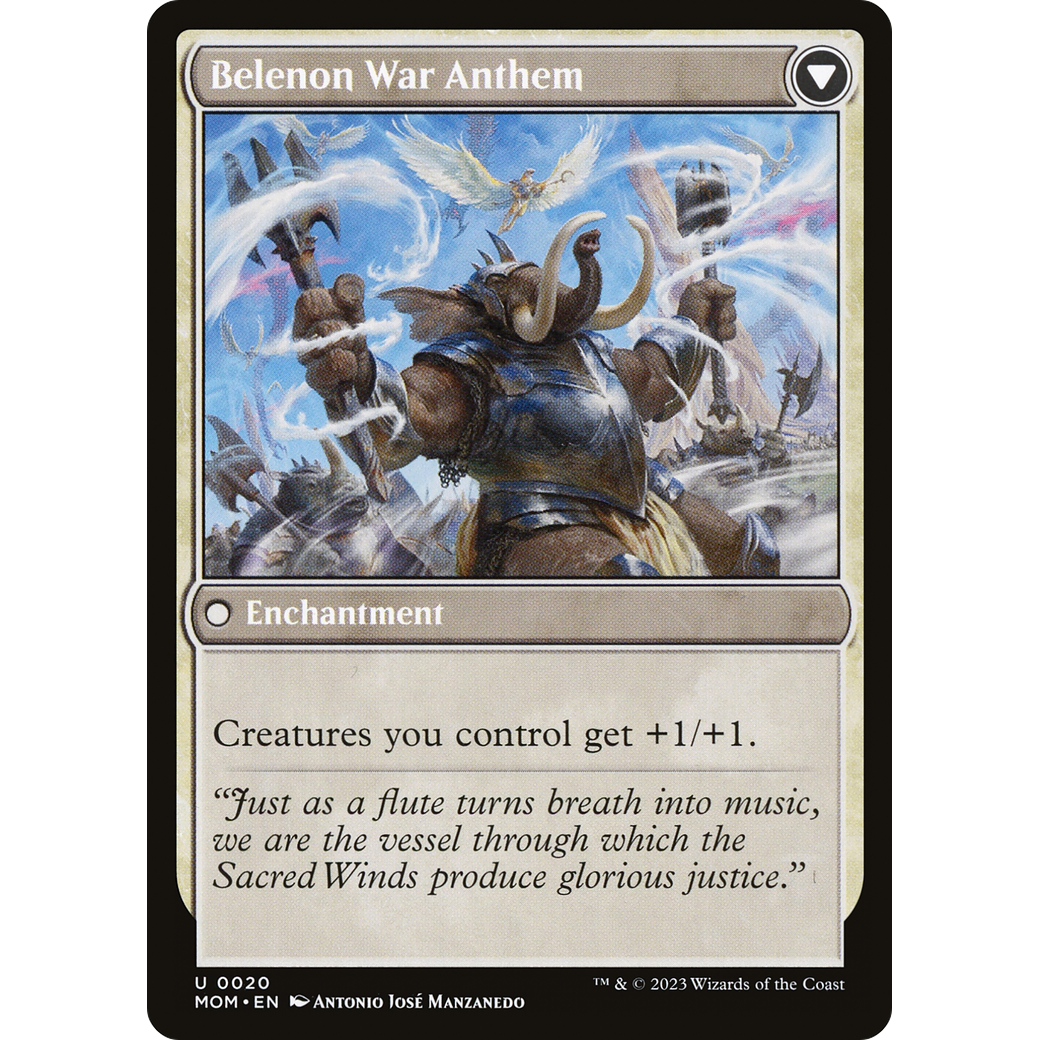 Invasion of Belenon // Belenon War Anthem (MOM-020) - March of the Machine Foil