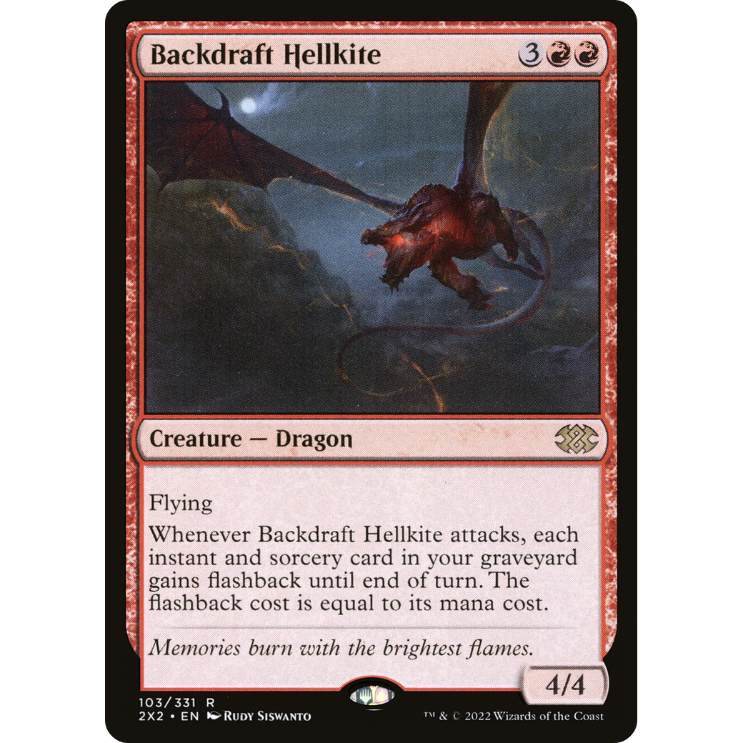 Backdraft Hellkite (2X2-103) - Double Masters 2022 Foil