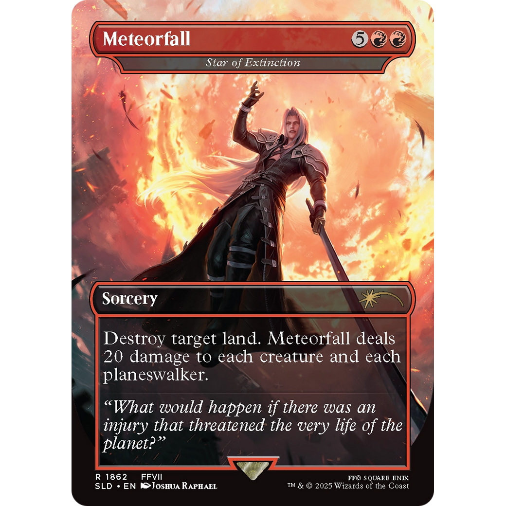 Meteorfall - Star of Extinction (SLD-1862) - Secret Lair Drop / Meteorfall (Borderless)