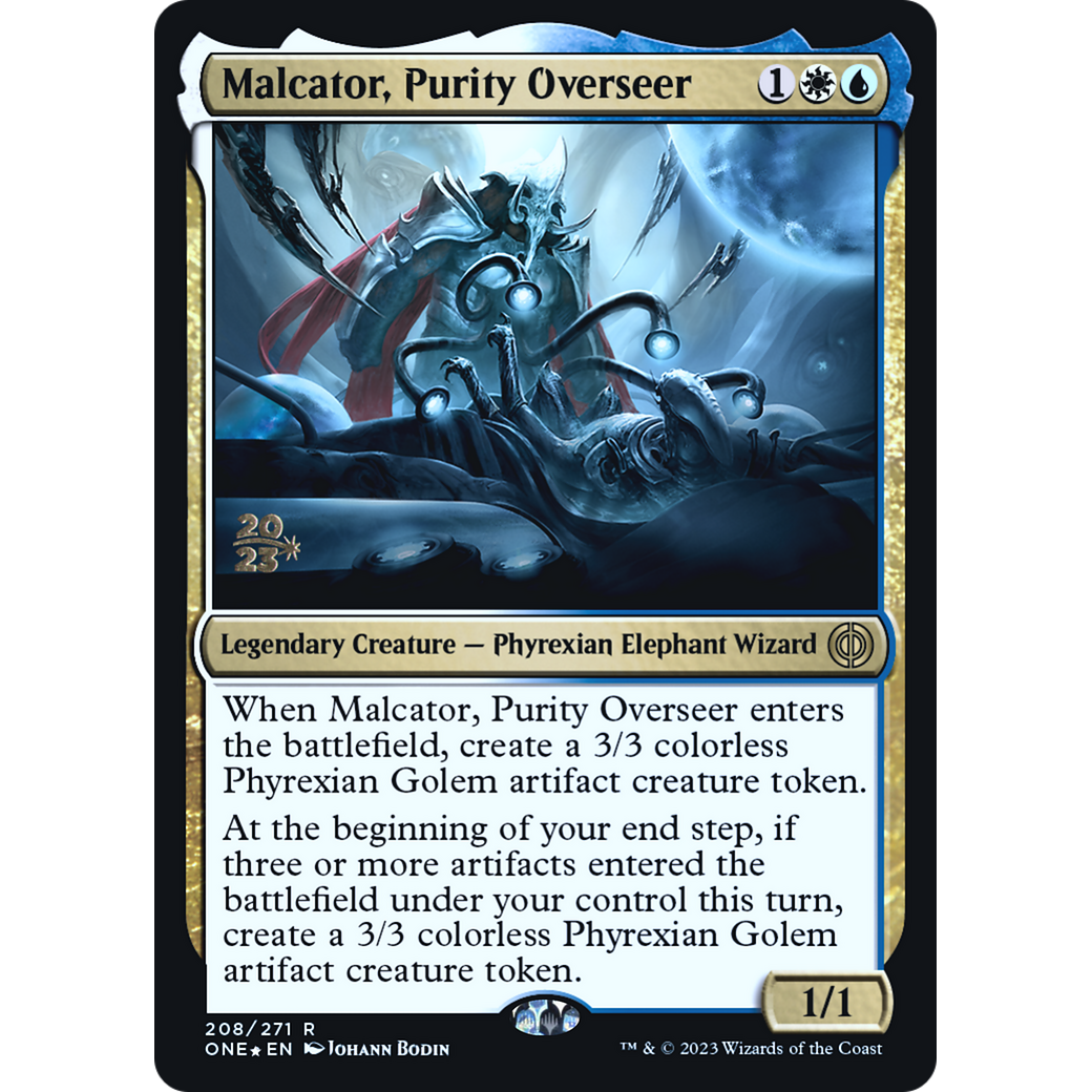Malcator, Purity Overseer (PRE-208S) - Phyrexia: All Will Be One Promos Foil