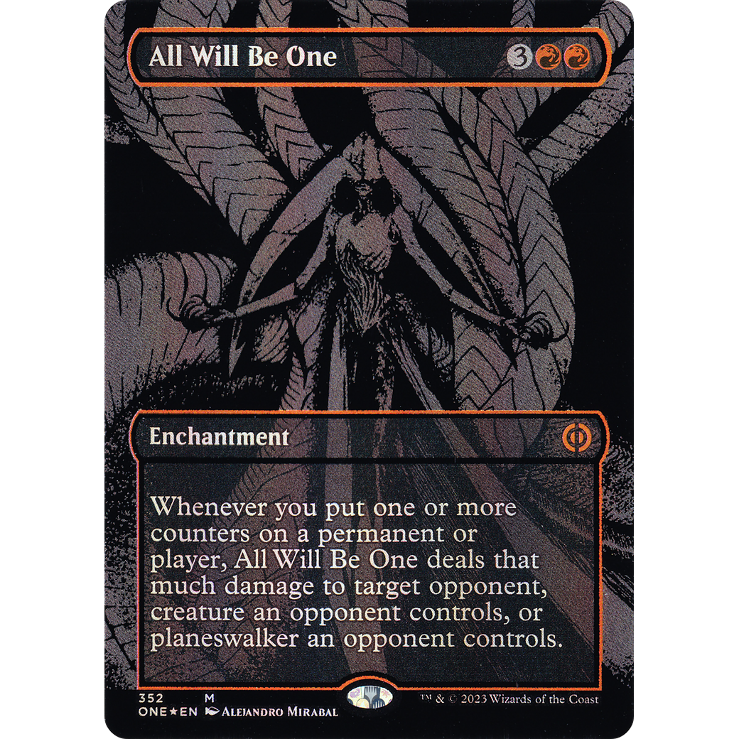 All Will Be One (ONE-352) - Phyrexia: All Will Be One (Borderless) Foil