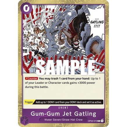 Gum-Gum Jet Gatling (OP03-072) - Pillars of Strength Foil
