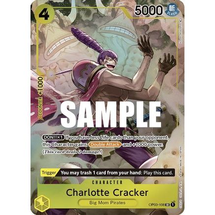 Charlotte Cracker (Alternate Art) (OP03-108) - Pillars of Strength Foil
