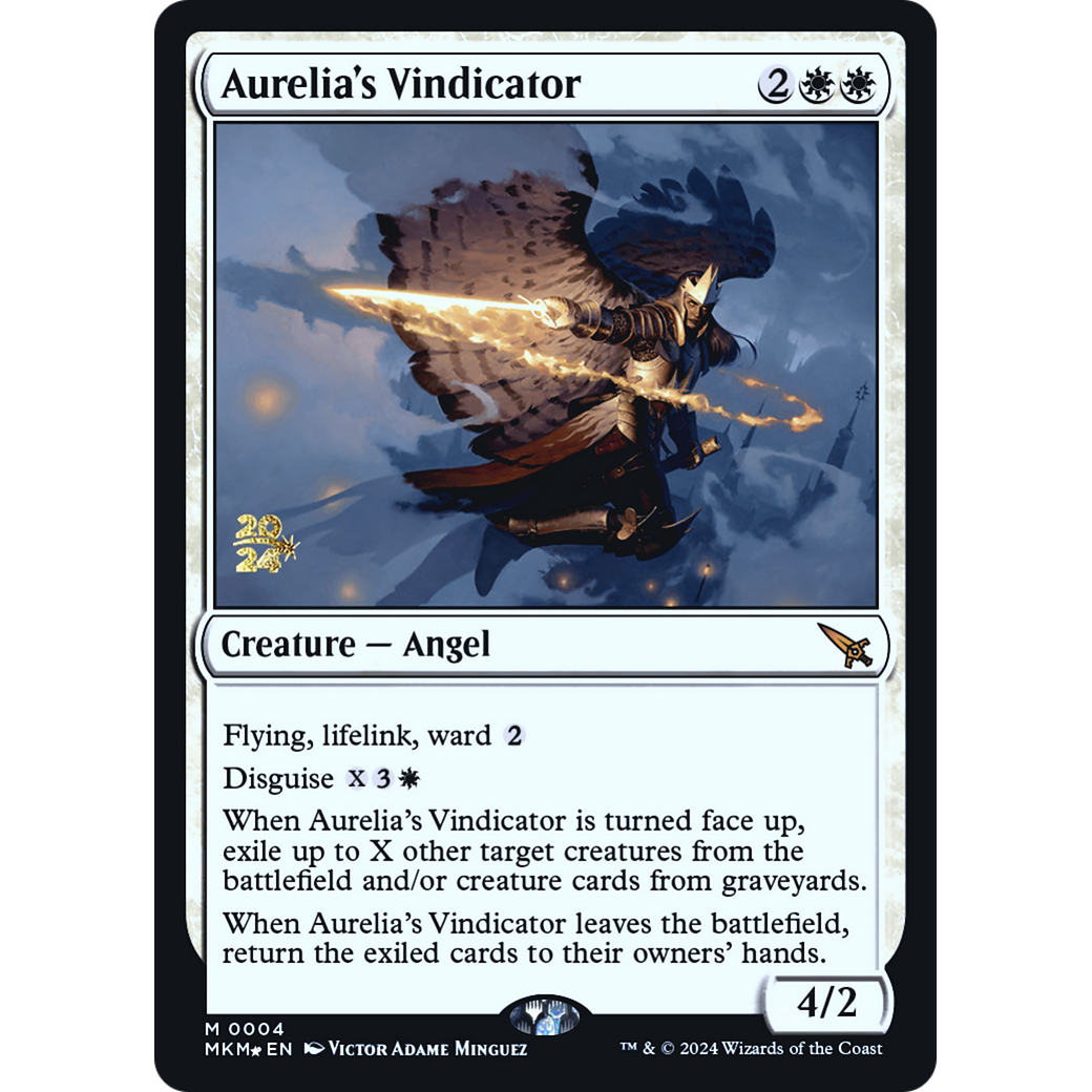 Aurelia's Vindicator (PRE-04S) - Murders at Karlov Manor Promos Foil