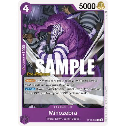 Minozebra (OP03-068) - Pillars of Strength Pre-Release Cards