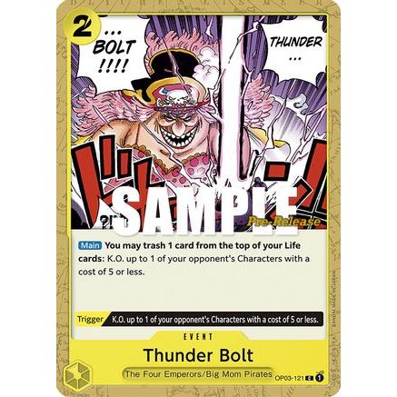 Thunder Bolt (OP03-121) - Pillars of Strength Pre-Release Cards