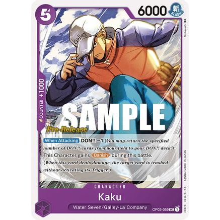 Kaku (OP03-059) - Pillars of Strength Pre-Release Cards