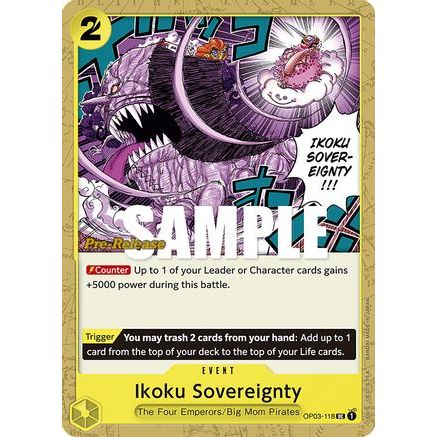 Ikoku Sovereignty (OP03-118) - Pillars of Strength Pre-Release Cards
