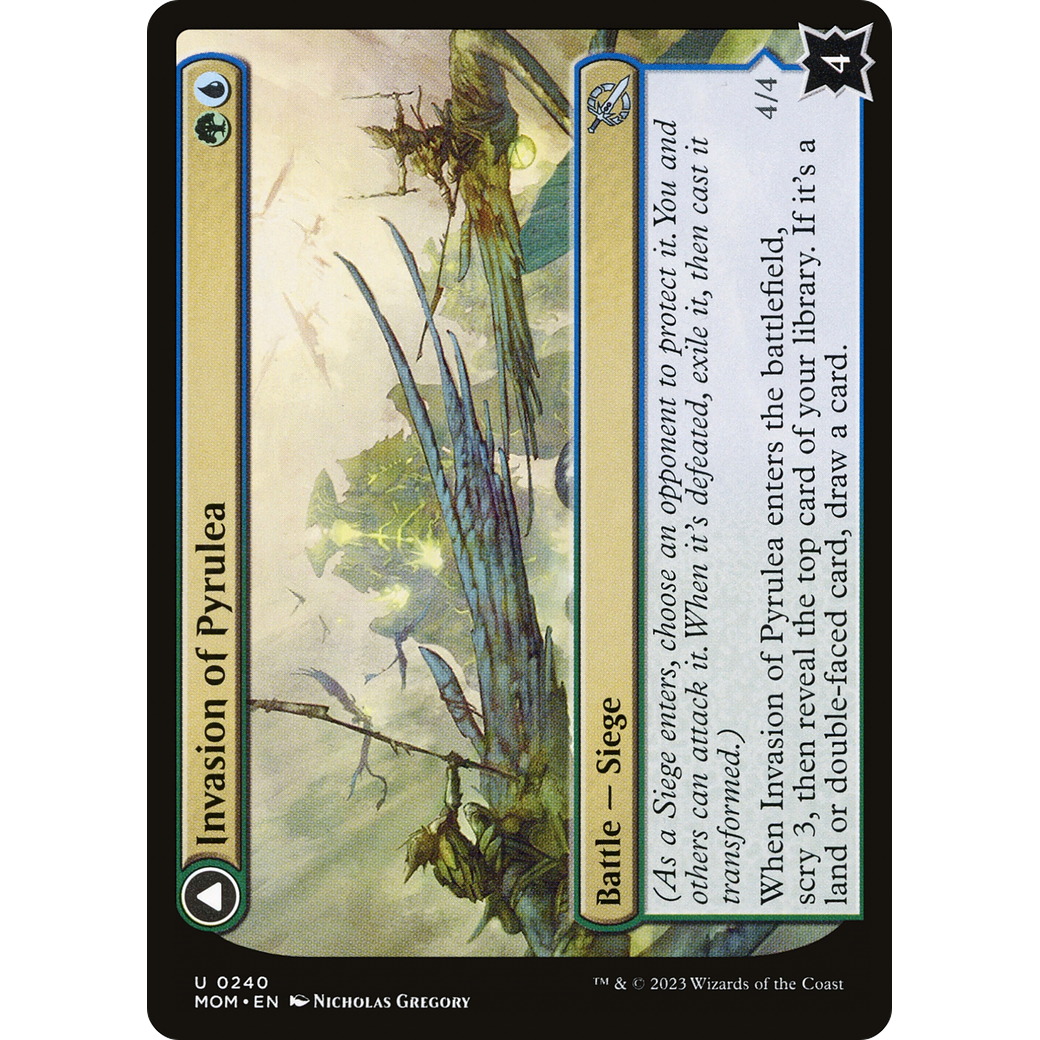 Invasion of Pyrulea // Gargantuan Slabhorn (MOM-240) - March of the Machine Foil