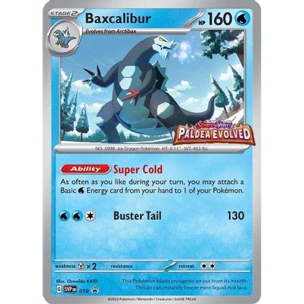 Baxcalibur - 019 (Prerelease) 19 - SV Scarlet & Violet Promo Cards Holofoil