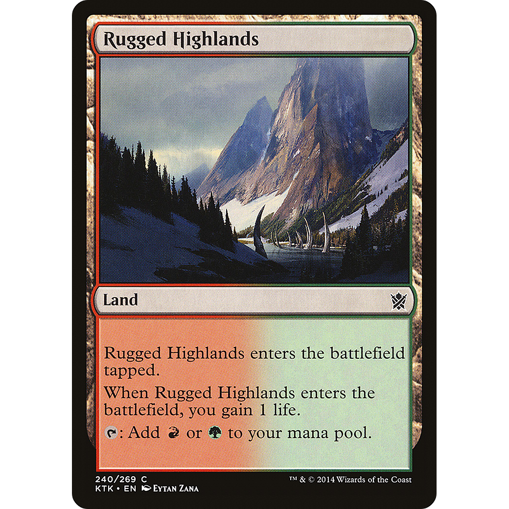 Rugged Highlands (KTK-240) - Khans of Tarkir