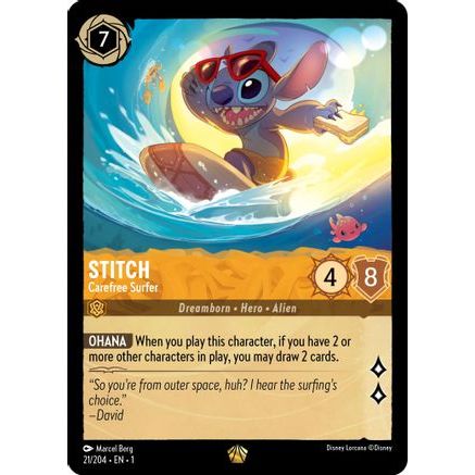 Stitch - Carefree Surfer (21/204) - The First Chapter Cold Foil