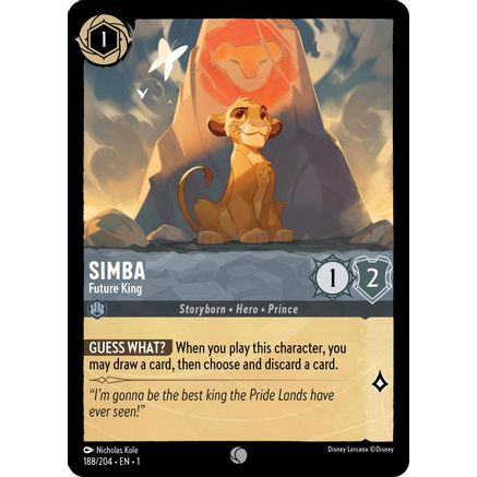 Simba - Future King (188/204) - The First Chapter Cold Foil