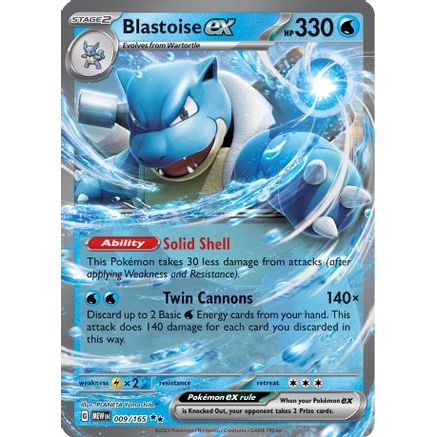 Blastoise ex - 009/165 9 - SV Scarlet & Violet 151 Holofoil