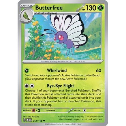 Butterfree 12 - SV Scarlet & Violet 151