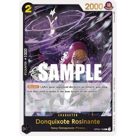 Donquixote Rosinante (Store Championship Participation Pack) (OP02-108) - One Piece Promotion Cards Foil