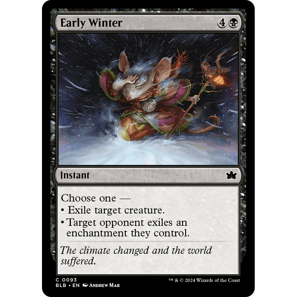 Early Winter (BLB-093) - Bloomburrow Foil