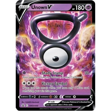 Unown V - SWSH300 SWSH300 - SWSH Sword & Shield Promo Cards Holofoil
