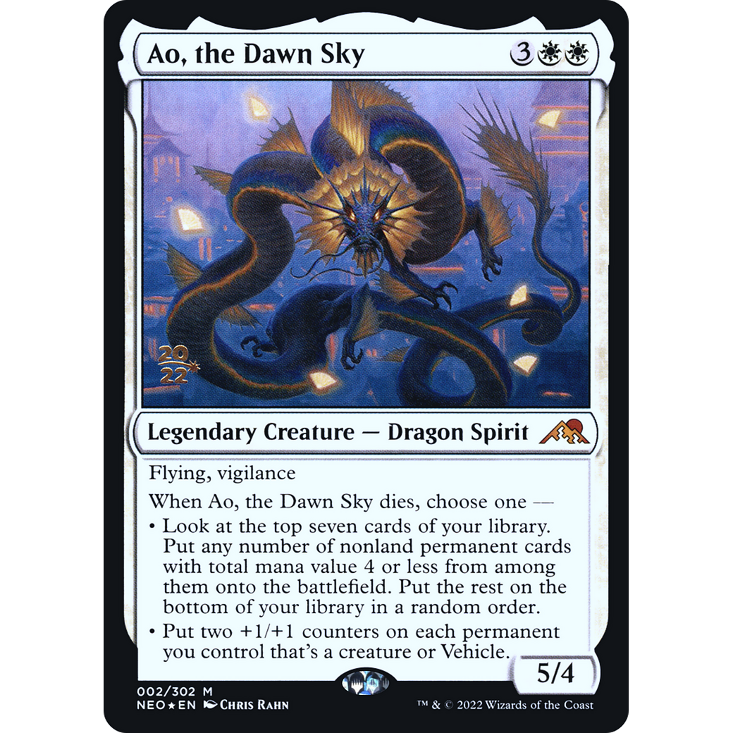 Ao, the Dawn Sky (PRE-02S) - Kamigawa: Neon Dynasty Promos Foil