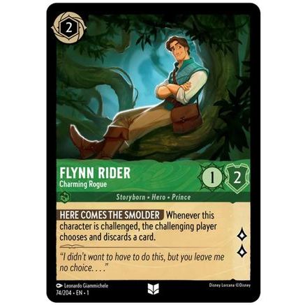 Flynn Rider - Charming Rogue (74/204) - The First Chapter Cold Foil