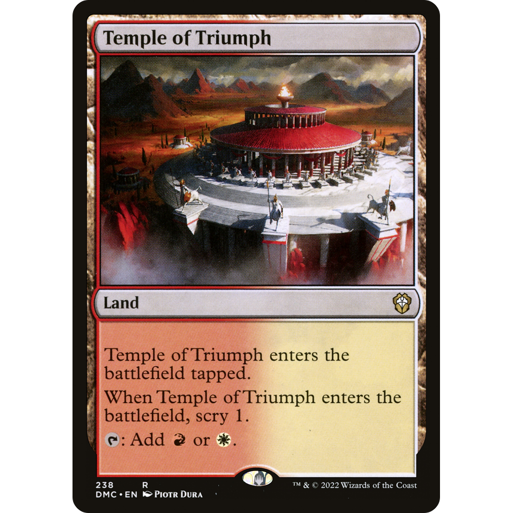 Temple of Triumph (DMC-238) - Dominaria United Commander